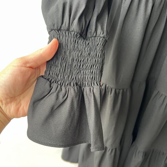 Pomander Place Poplin Kenzo dress, black, Size S - Picture 6 of 10